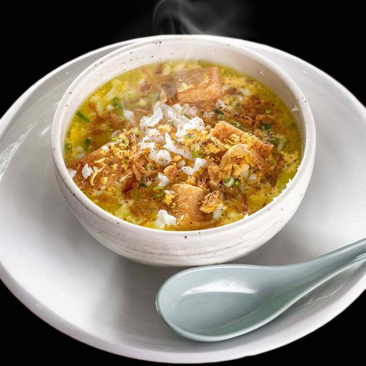 Hot egg soup